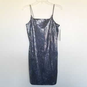 Almost famous metallic embellished dress